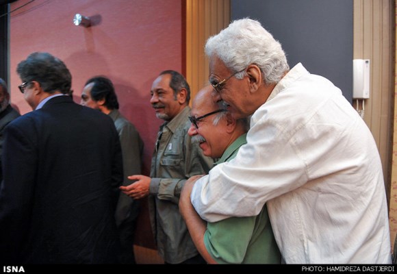 کیومرث پوراحمد، علیرضا داوودنژاد و داریوش فرهنگ در مراسم بازگشایی خانه سینما